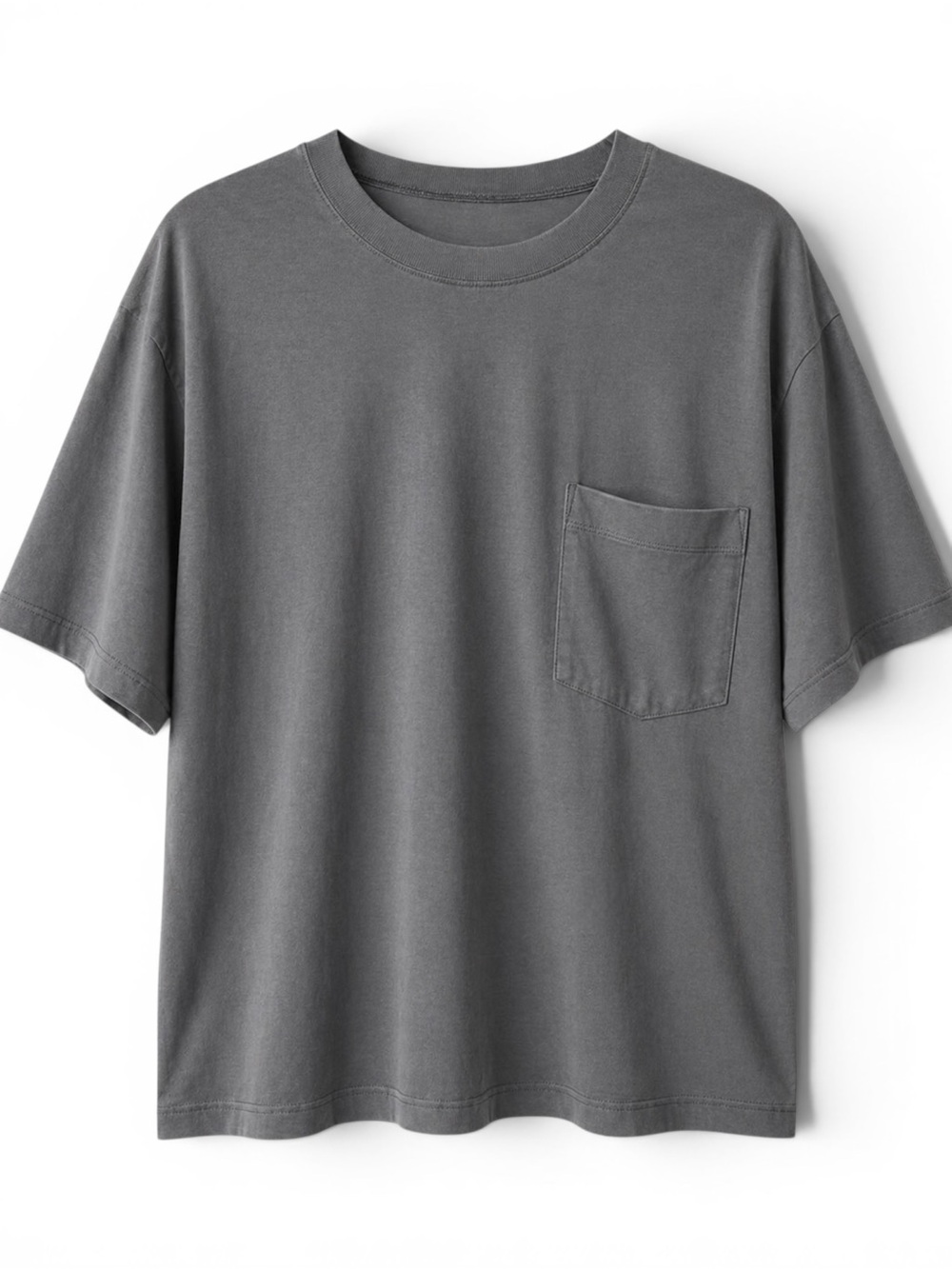 Lululemon Fundamental Oversized Pocket Tee Anchor Grey Pima Cotton Shirt Large